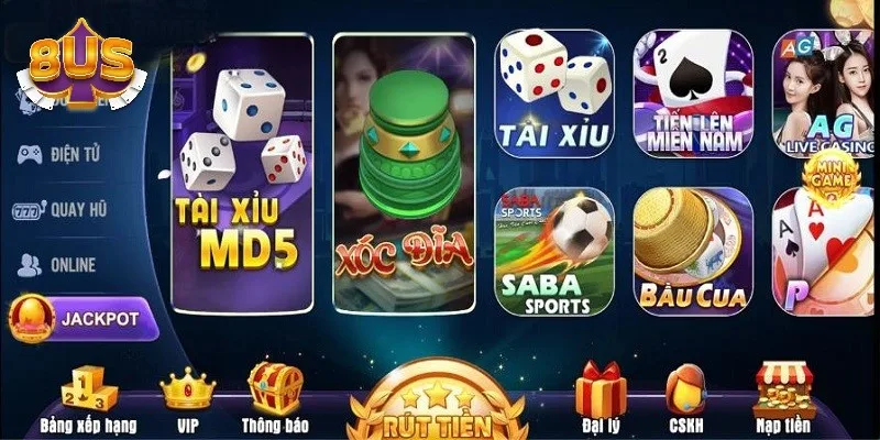 Truy cập vào cổng game 8US để tạo tài khoản
